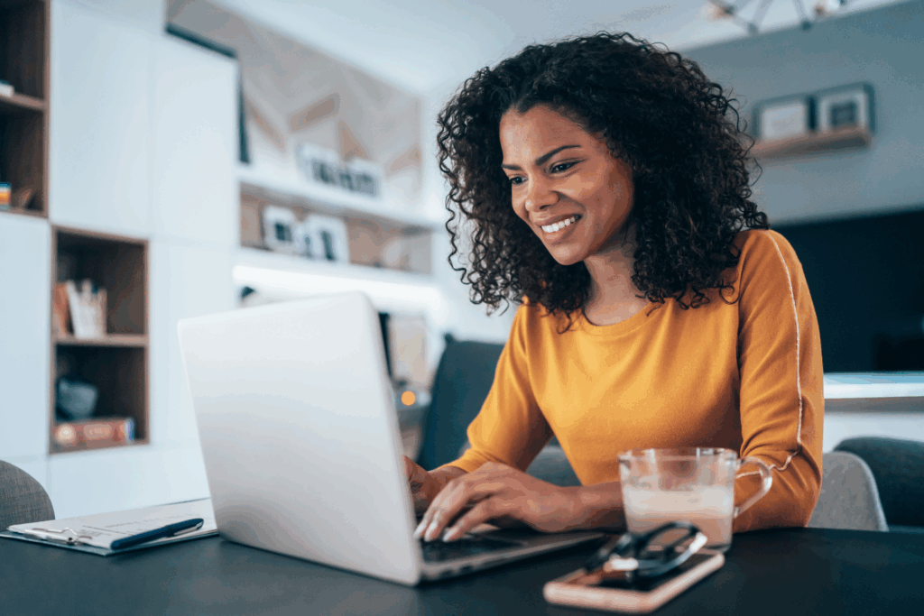 Small business owner planning for her retirement.